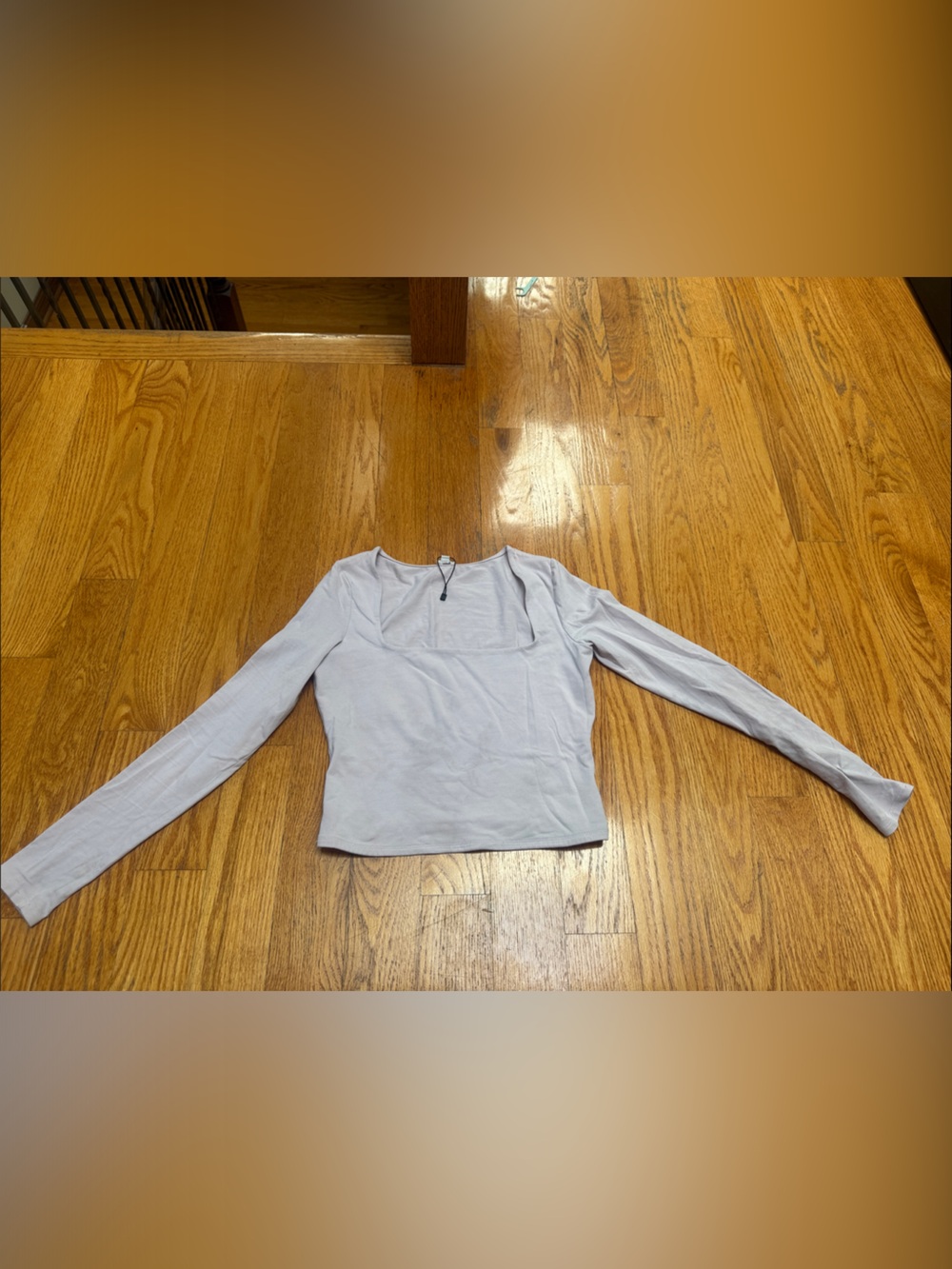 ⭐️Garage Light purple Long Sleeve Square Neck Top